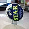 Rundes, vakuumgeformtes LED-Leuchtkastenschild aus Acryl von Star Brand
